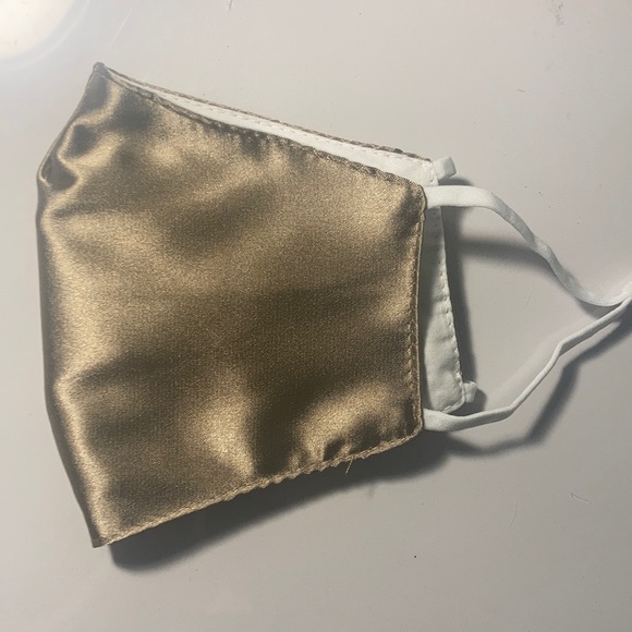 Light brown silk face mask - Picture 1 of 2